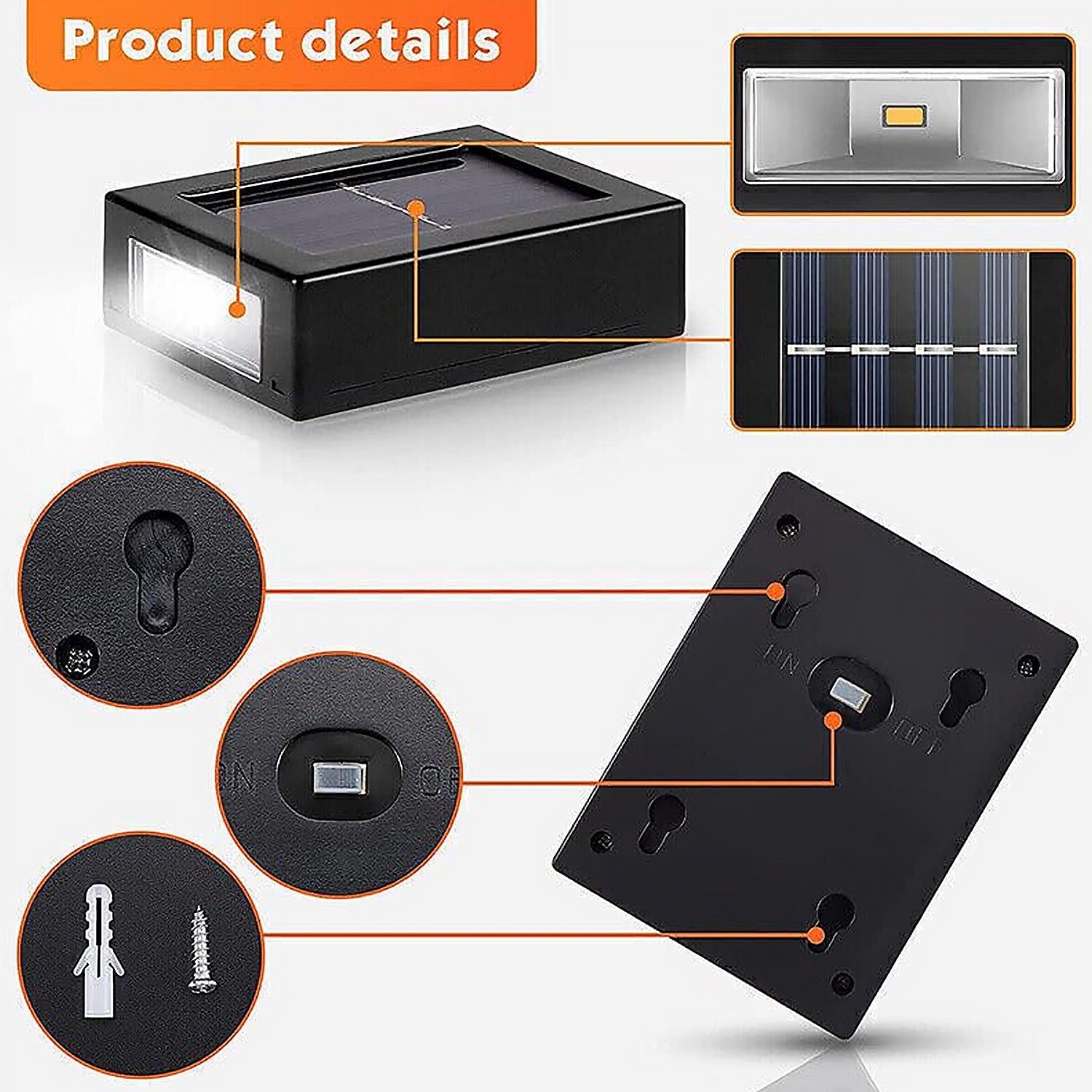 9536 Solar Wall Lights Small Fence Lights Solar Powered Up Down LED Porch Light Garden Lights Outdoor Solar Landscape Lights WaterProof Light (1 Pc) 9536 Solar Wall Lights Small Fence Lights Solar Powered Up Down LED Porch Light Garden Lights Outdoor Solar Landscape Lights WaterProof Light (1 Pc)